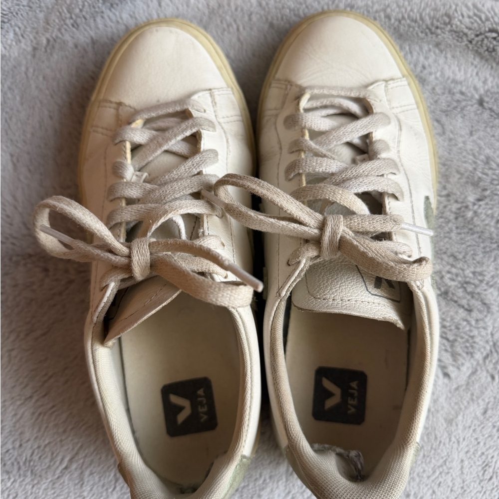 Veja Campo Leather White Matcha - Picture 4 of 10